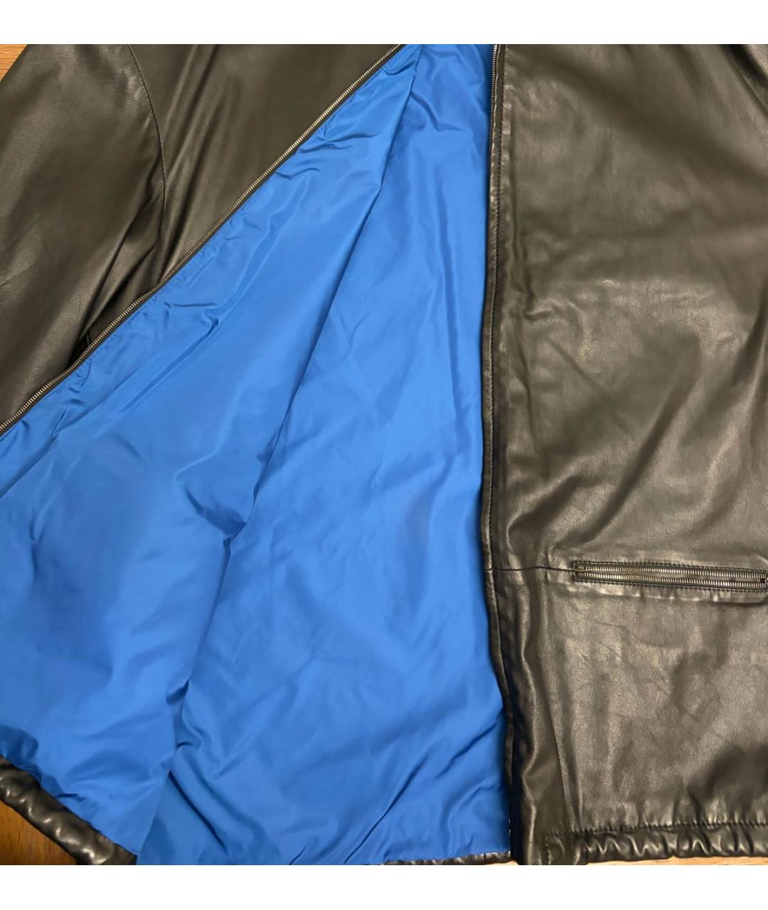 GUCCI Черная кожаная куртка, фото 4