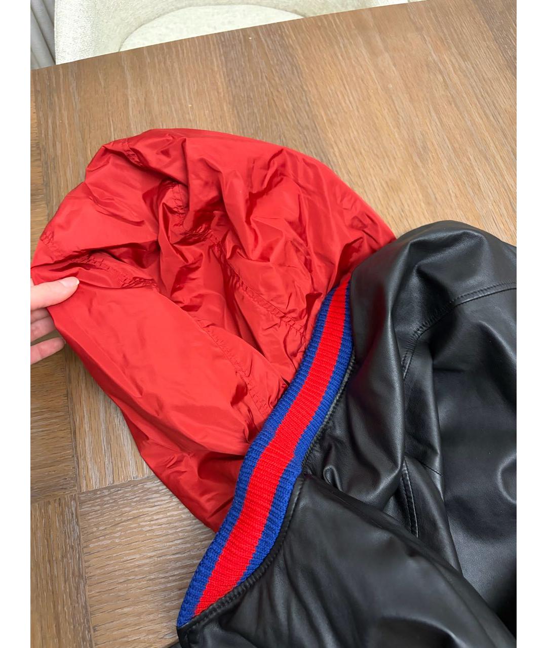 GUCCI Черная кожаная куртка, фото 6