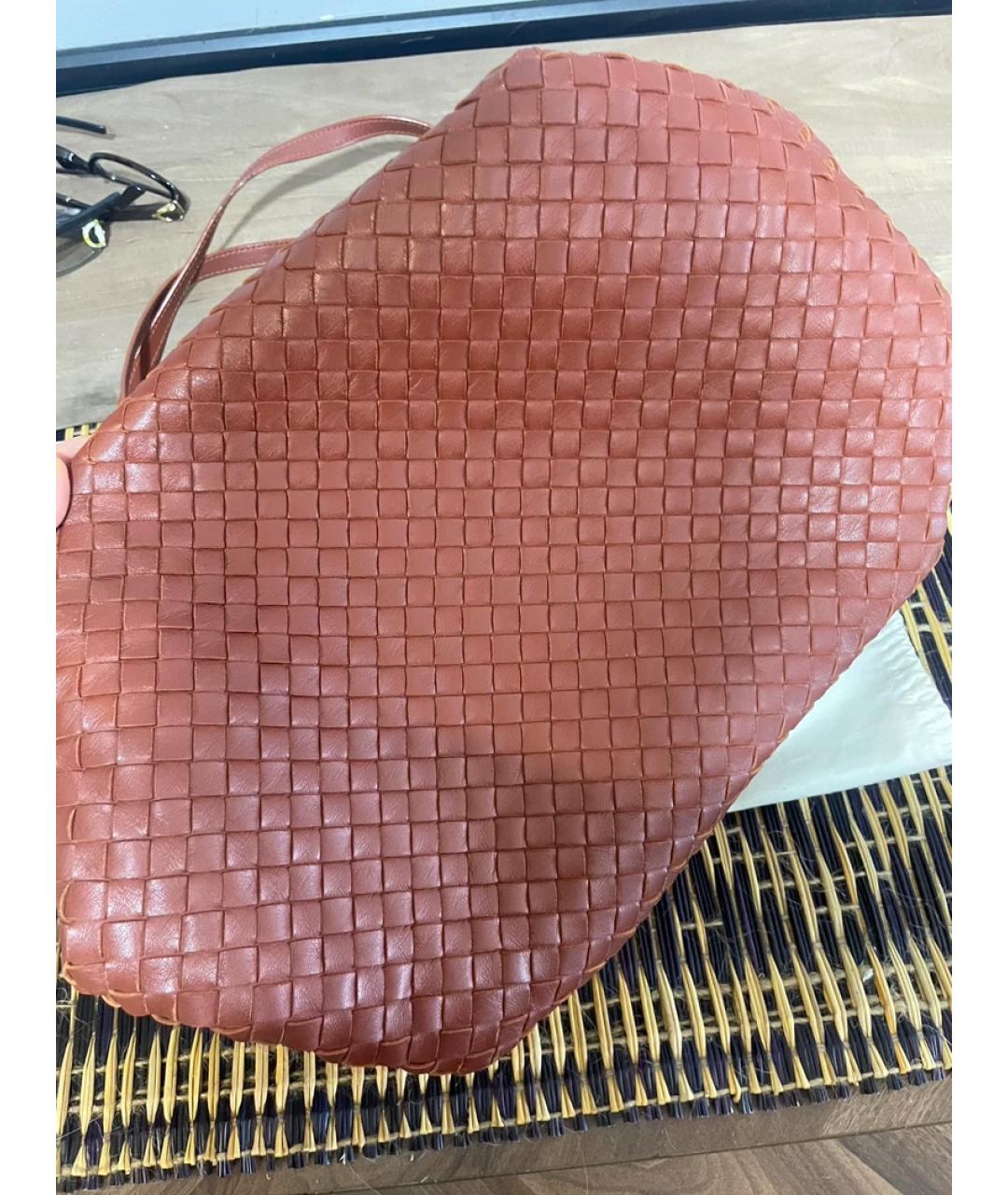 BOTTEGA VENETA Коричневая сумка с короткими ручками, фото 7