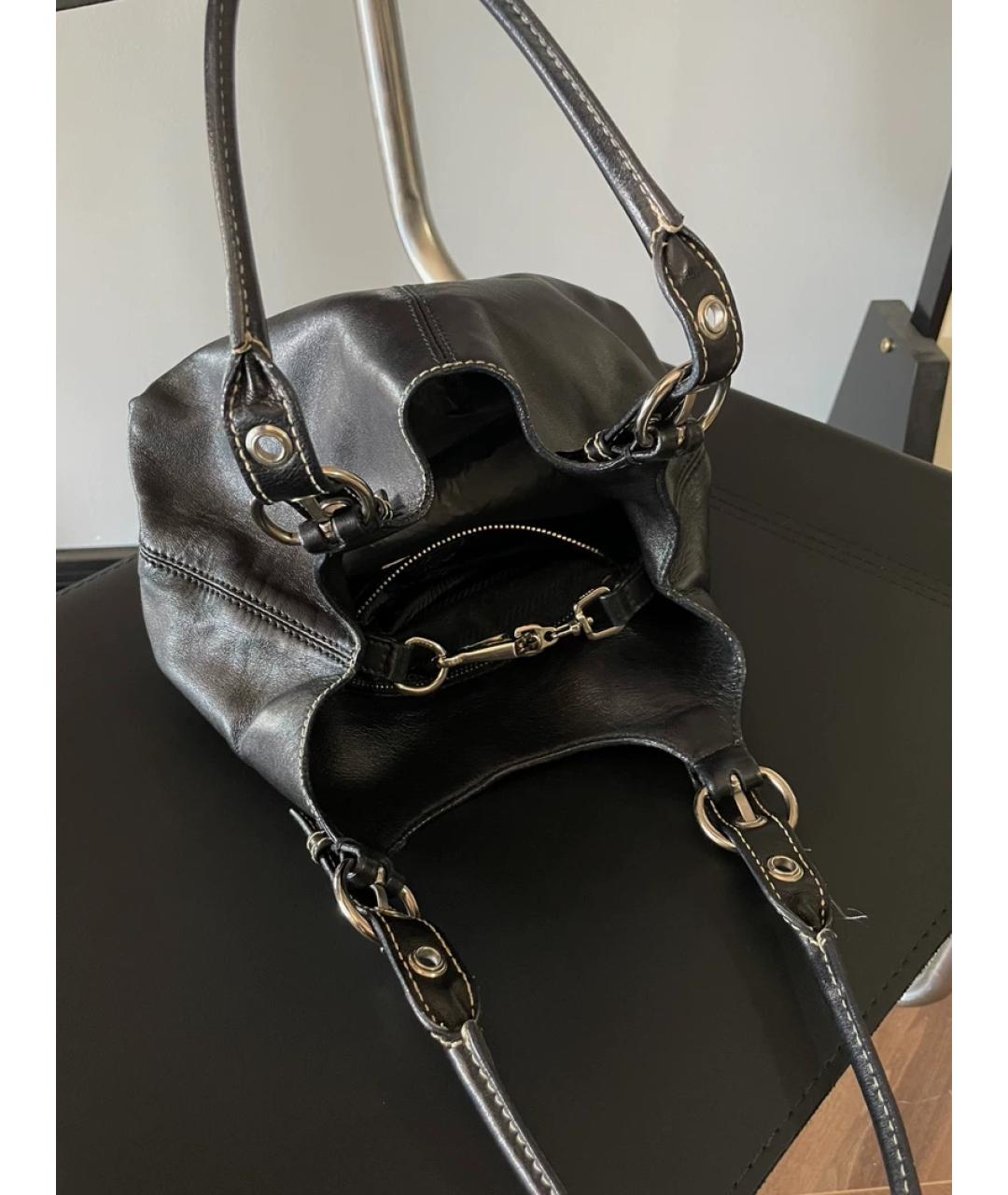 PRADA Серая сумка с короткими ручками, фото 5