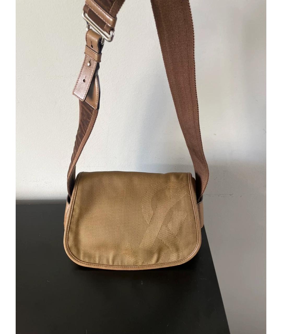 SAINT LAURENT Серая бархатная сумка с короткими ручками, фото 4