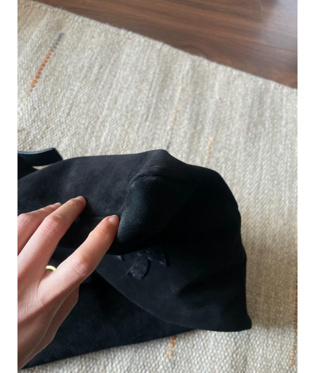 SAINT LAURENT Золотая льняная сумка с короткими ручками, фото 8