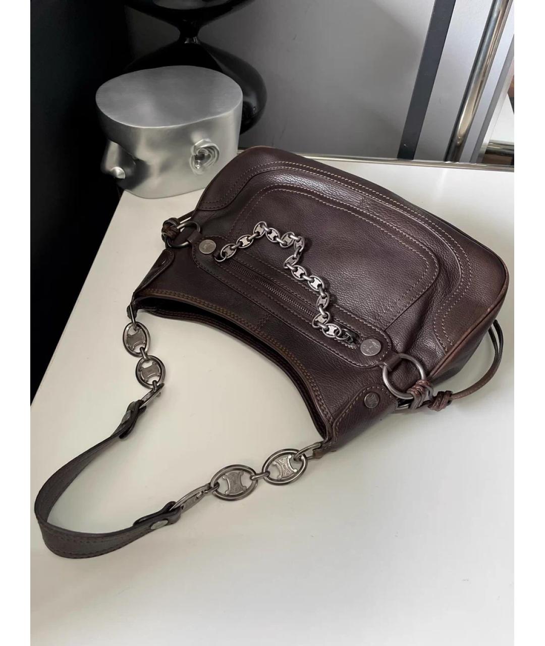 CELINE Серая сумка с короткими ручками, фото 3