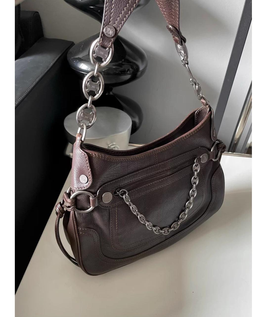 CELINE Серая сумка с короткими ручками, фото 4