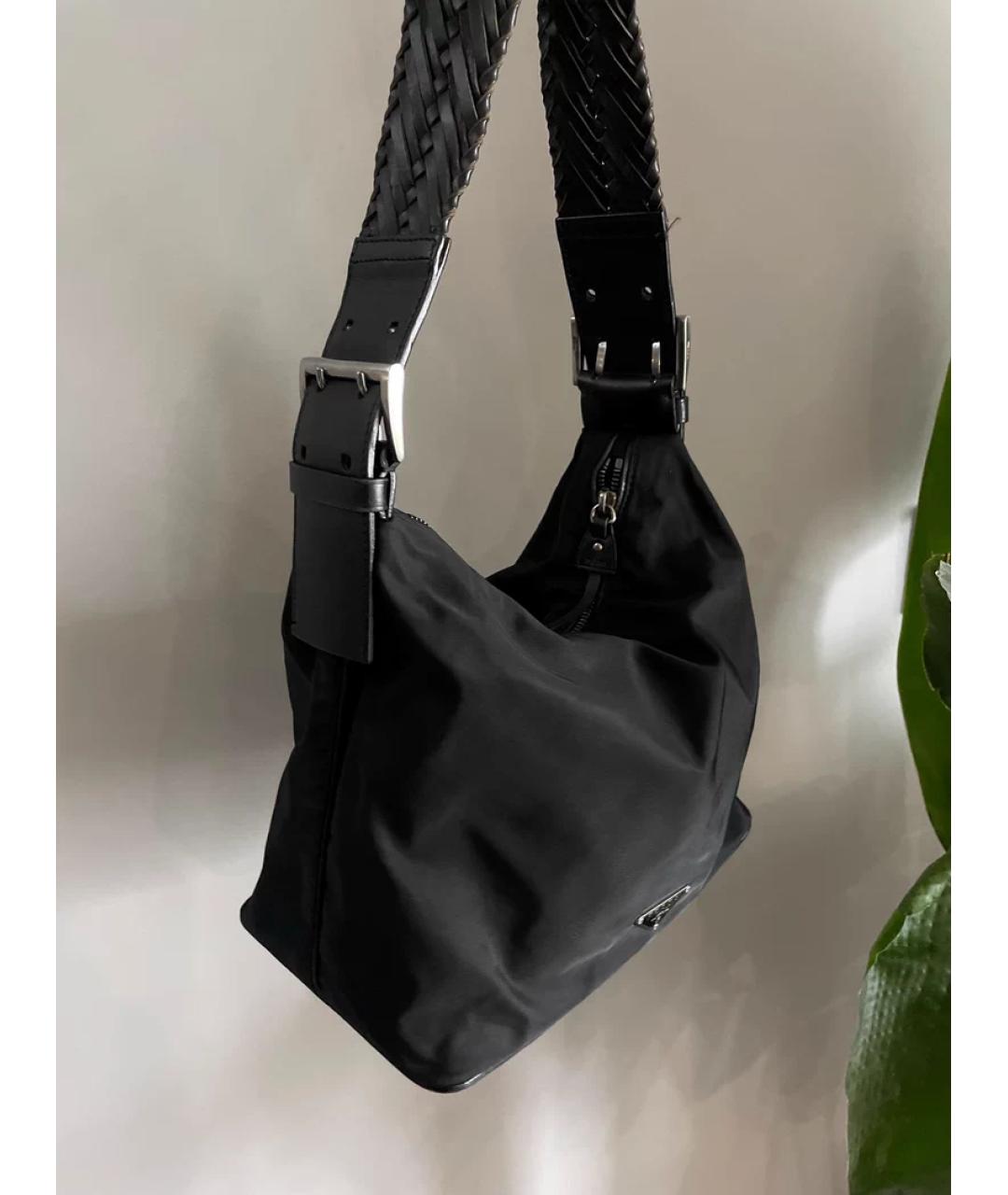 PRADA Серая кожаная сумка с короткими ручками, фото 6