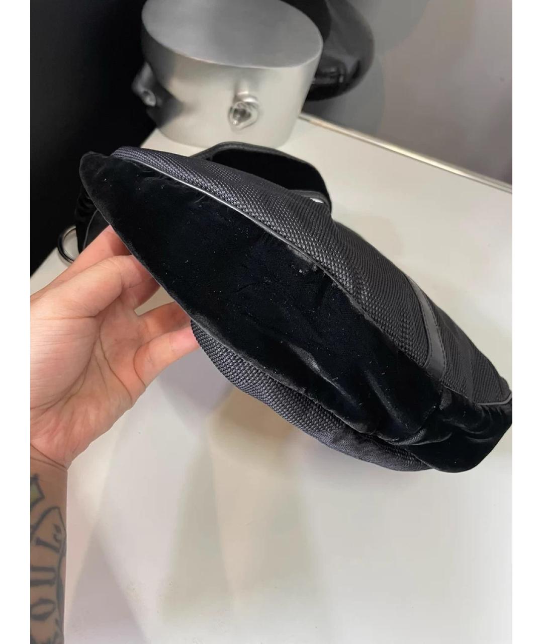 SAINT LAURENT Серебряная бархатная сумка с короткими ручками, фото 5