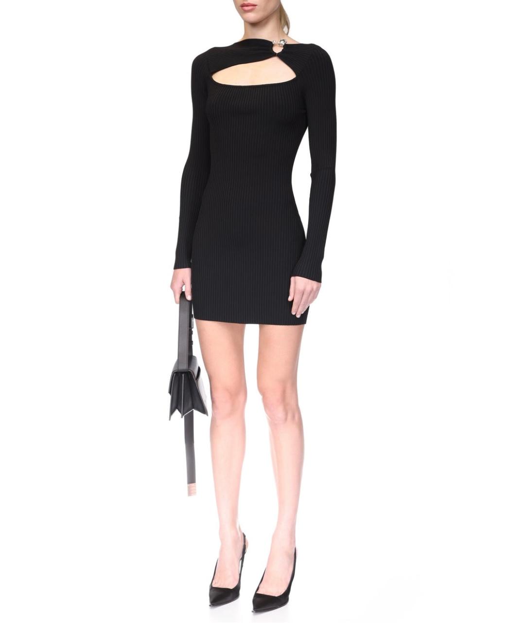 DAVID KOMA Черное коктейльное платье, фото 8