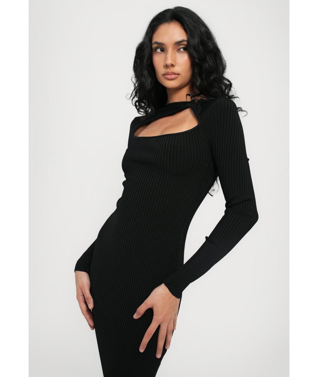 DAVID KOMA Черное коктейльное платье, фото 5