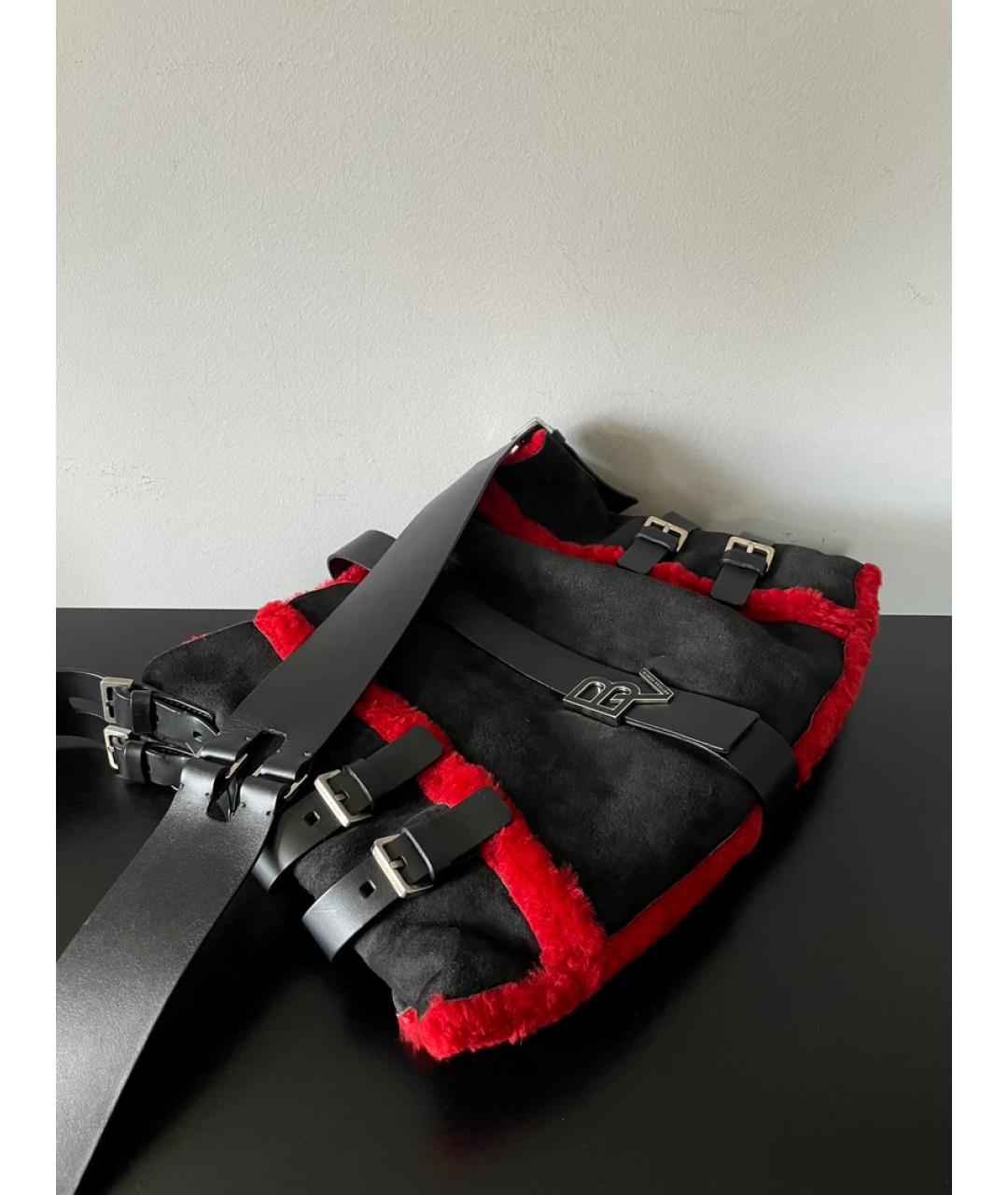 BOTTEGA VENETA Красная меховая сумка с короткими ручками, фото 8