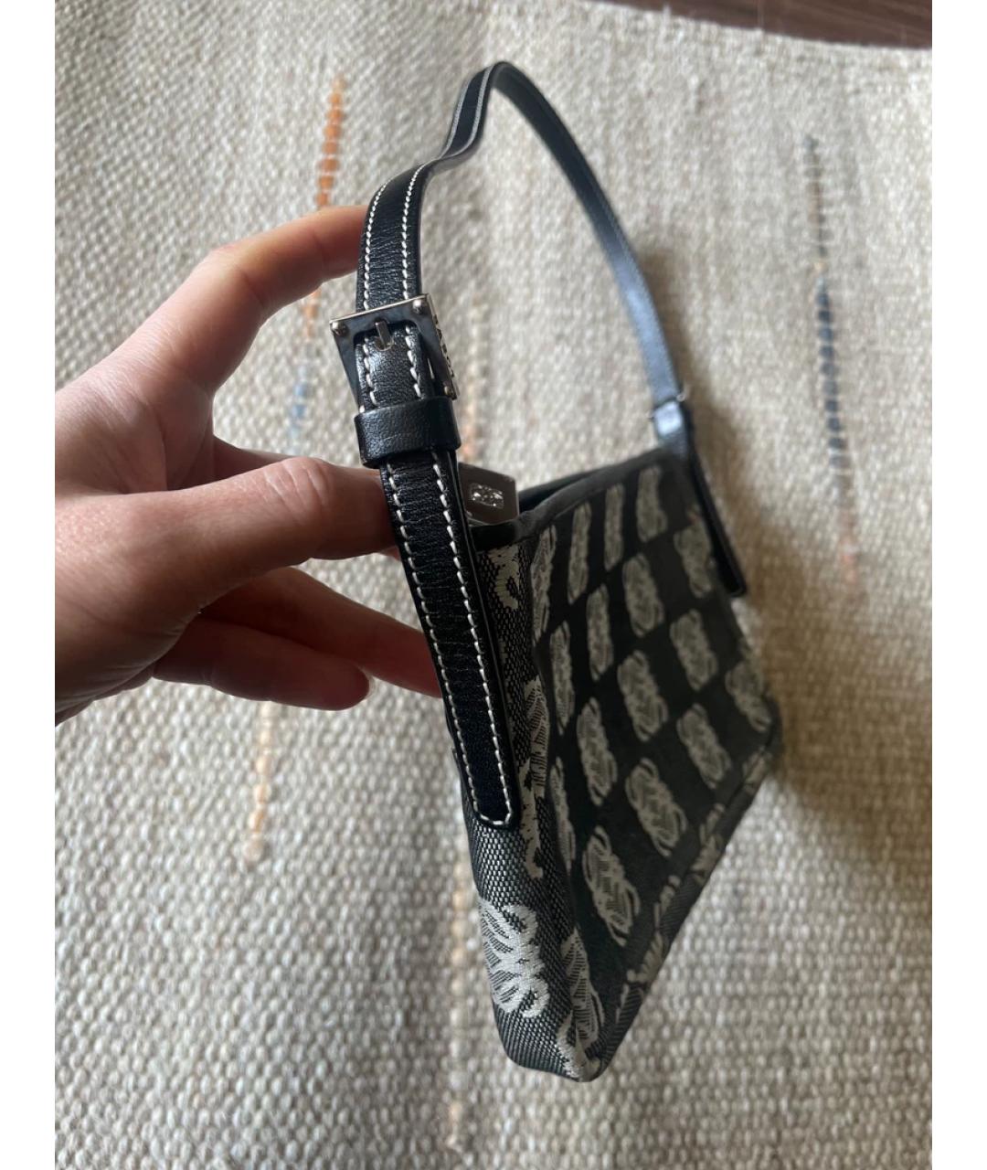 LOEWE Серая сумка с короткими ручками, фото 5