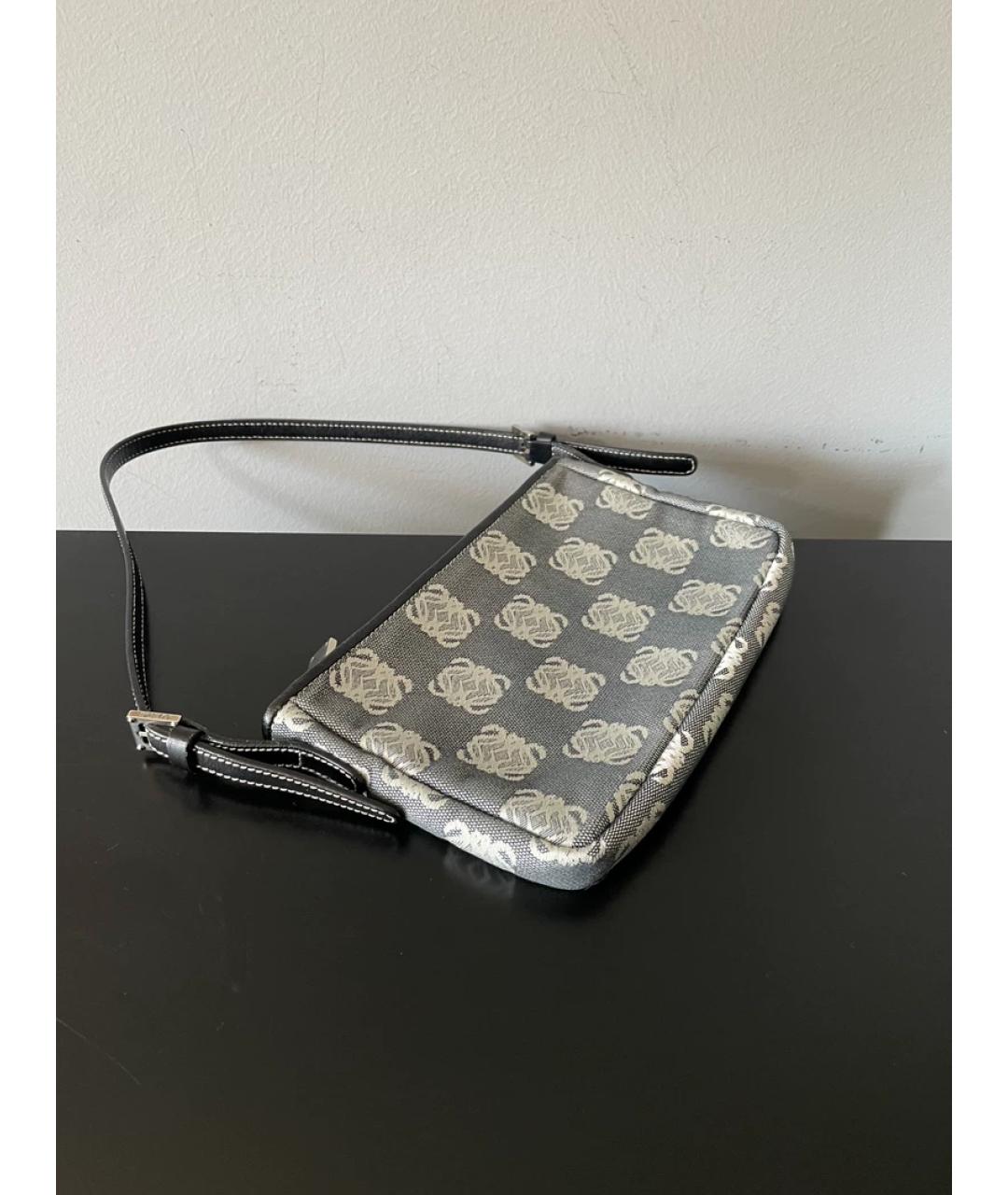 LOEWE Серая сумка с короткими ручками, фото 2