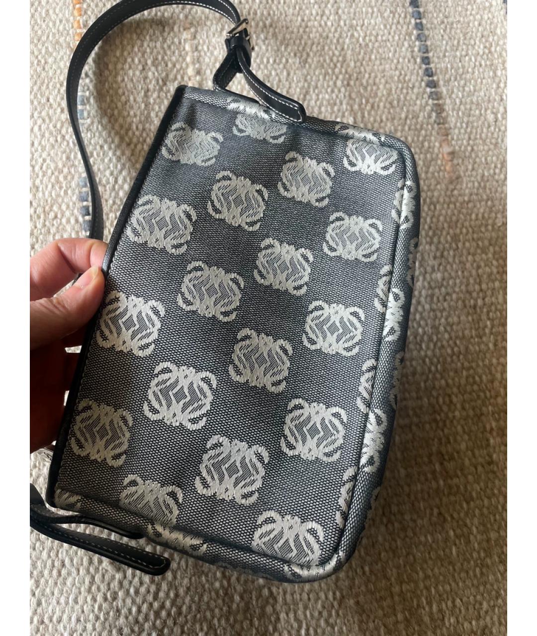 LOEWE Серая сумка с короткими ручками, фото 7