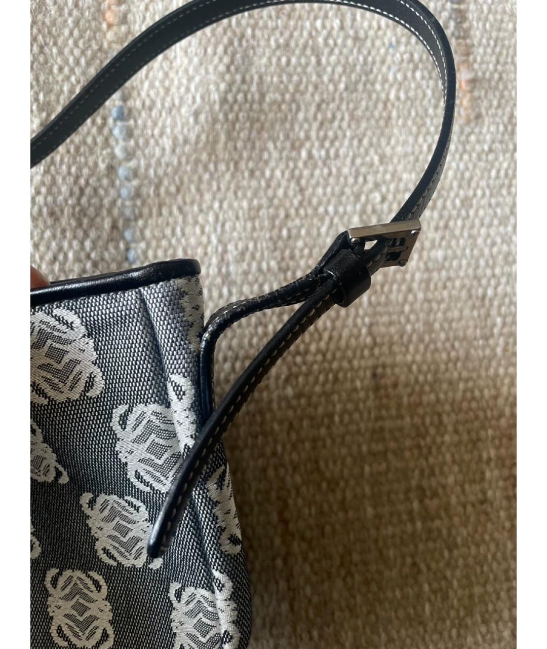 LOEWE Серая сумка с короткими ручками, фото 6