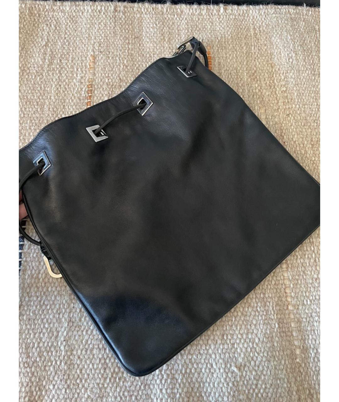 GUCCI Серебряная кожаная сумка с короткими ручками, фото 6