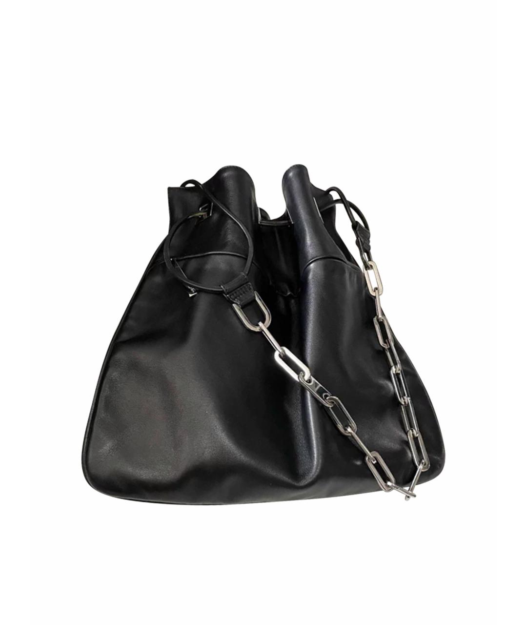 GUCCI Серебряная кожаная сумка с короткими ручками, фото 1