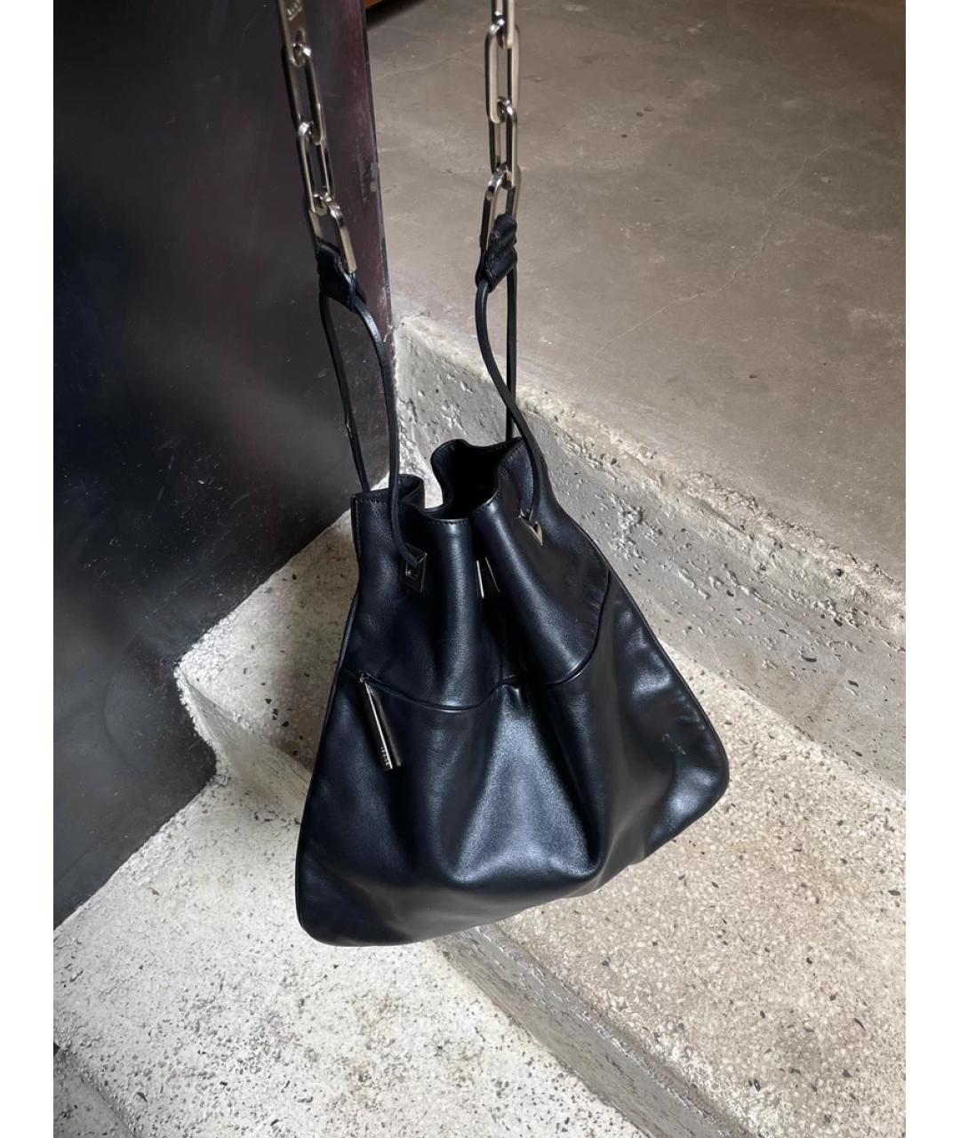 GUCCI Серебряная кожаная сумка с короткими ручками, фото 9