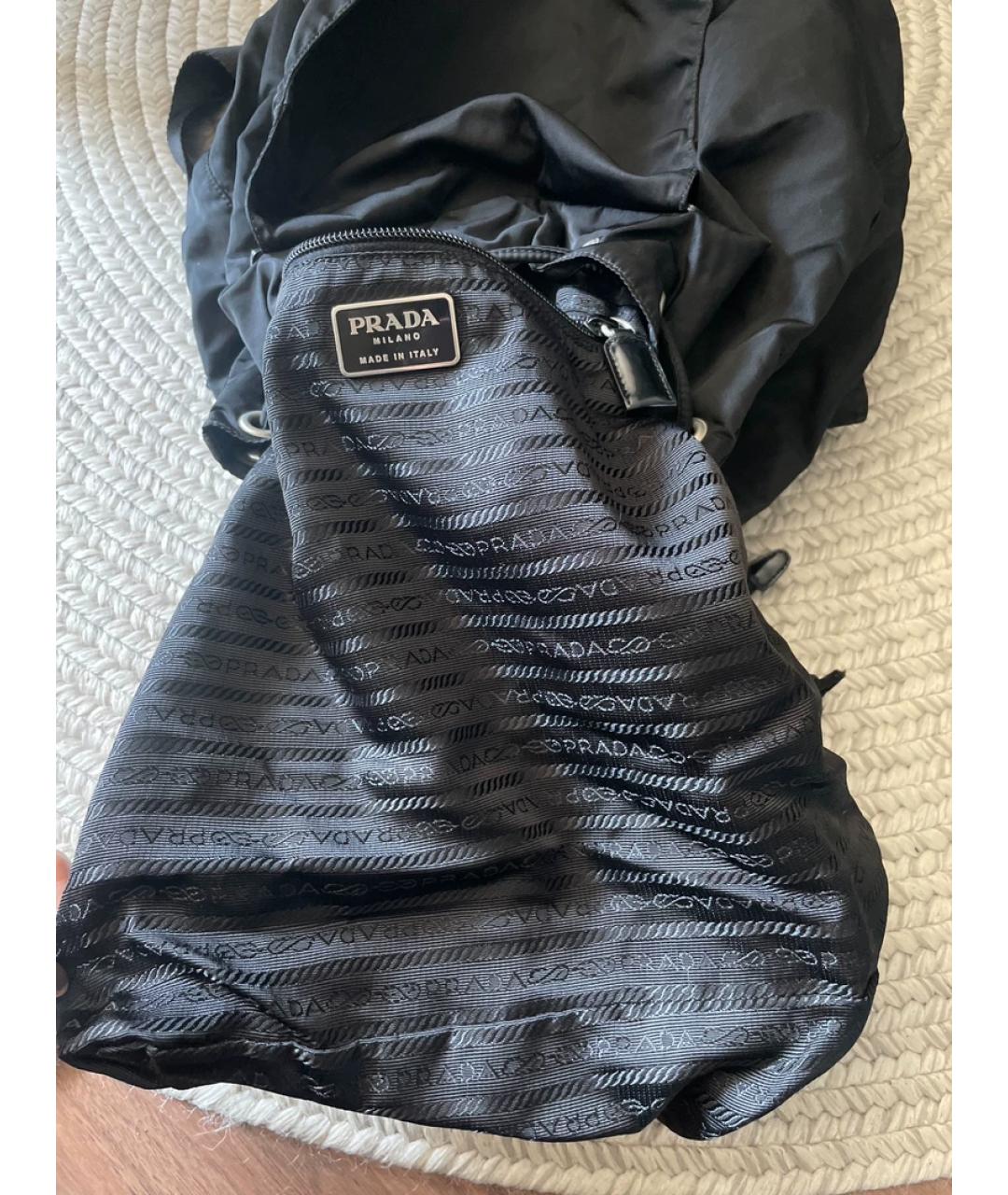 PRADA Серебряная кожаная сумка с короткими ручками, фото 7