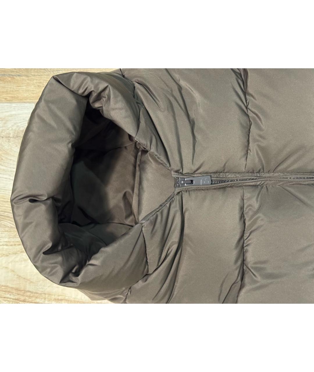 BACON Коричневый полиэстеровый пуховик, фото 7