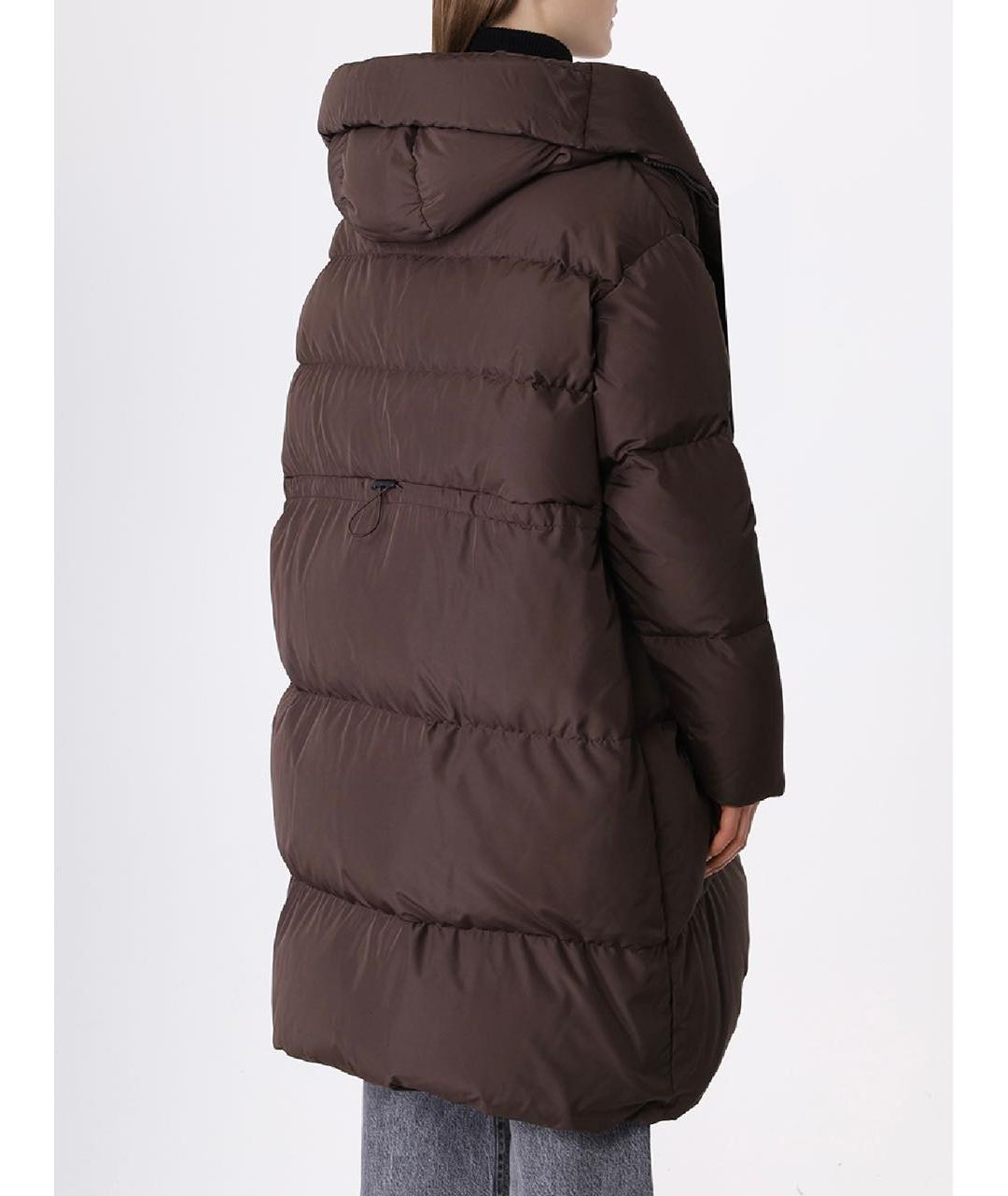 BACON Коричневый полиэстеровый пуховик, фото 3