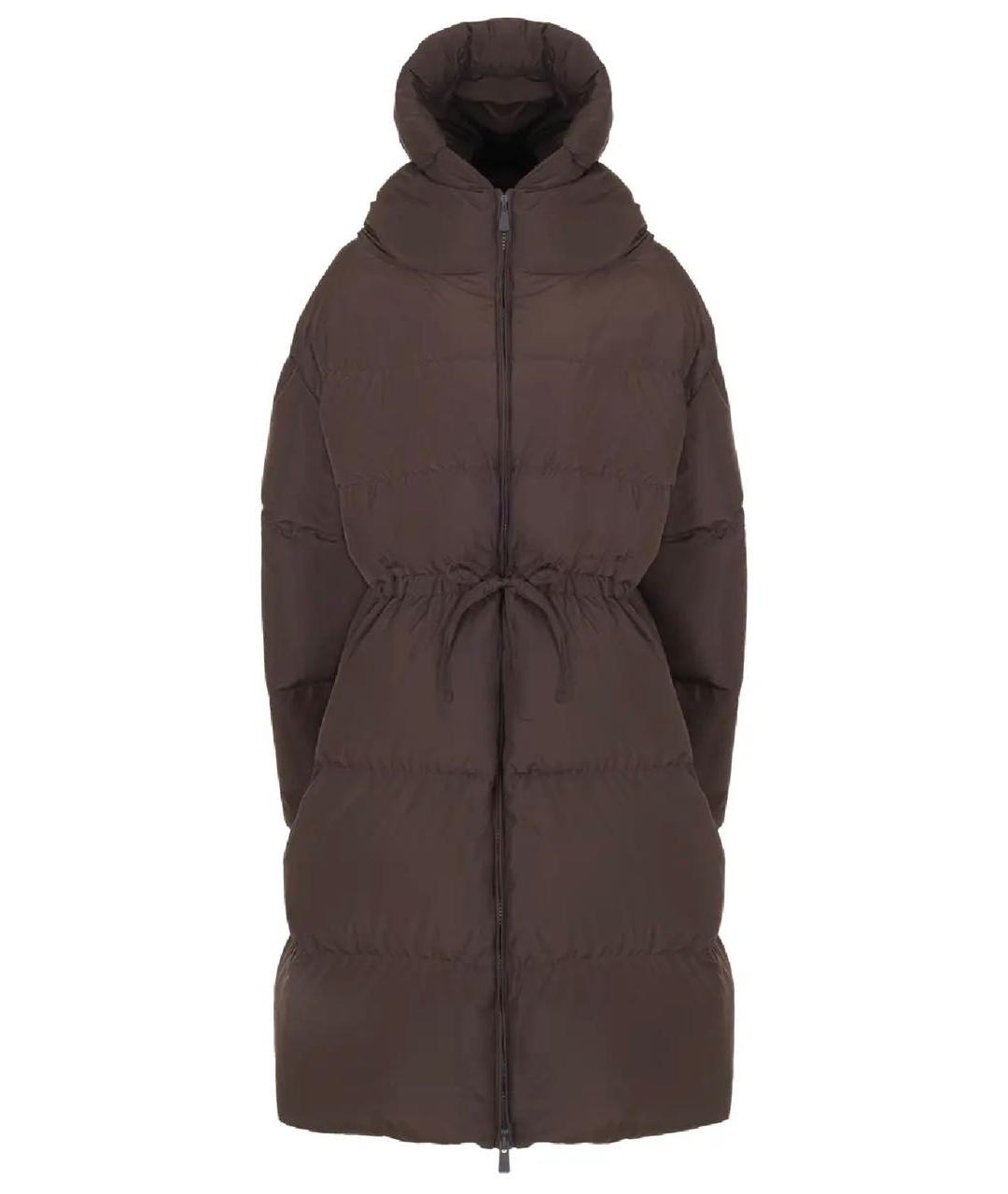 BACON Коричневый полиэстеровый пуховик, фото 1