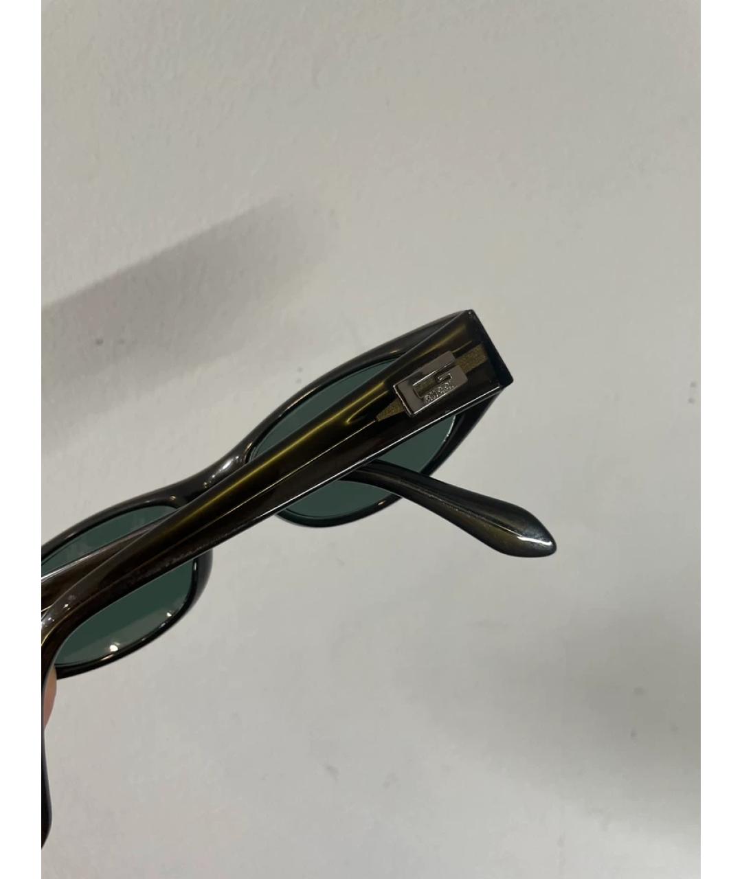 GUCCI Зеленая льняная сумка с короткими ручками, фото 6