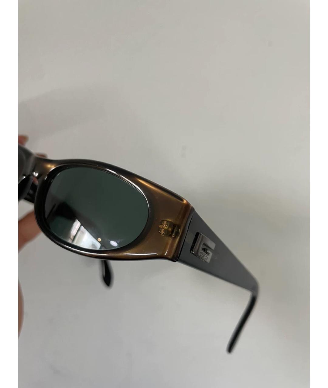 GUCCI Зеленая льняная сумка с короткими ручками, фото 7