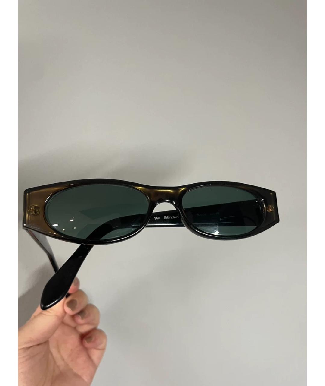 GUCCI Зеленая льняная сумка с короткими ручками, фото 10