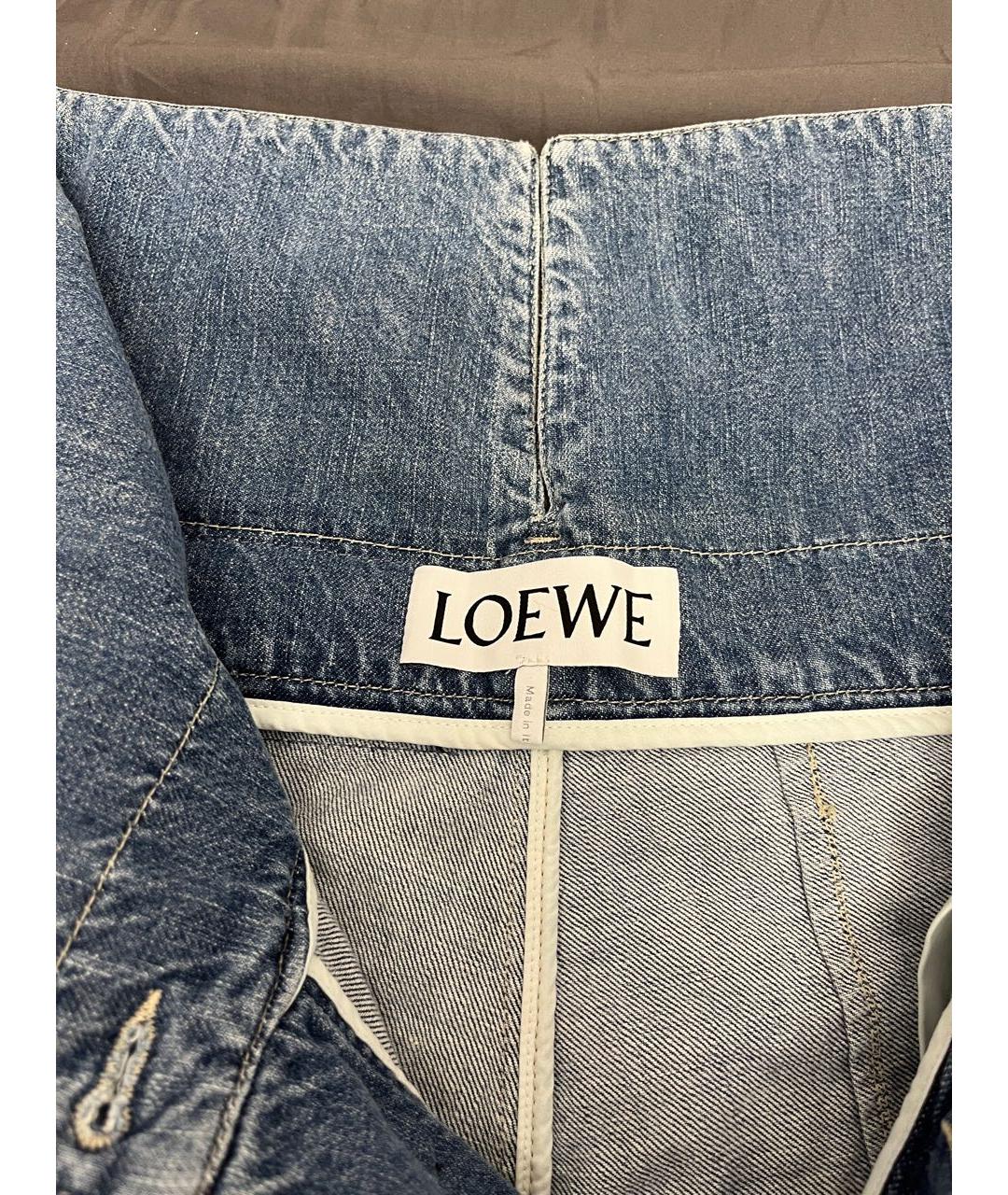LOEWE Синий деним комбинезон, фото 4