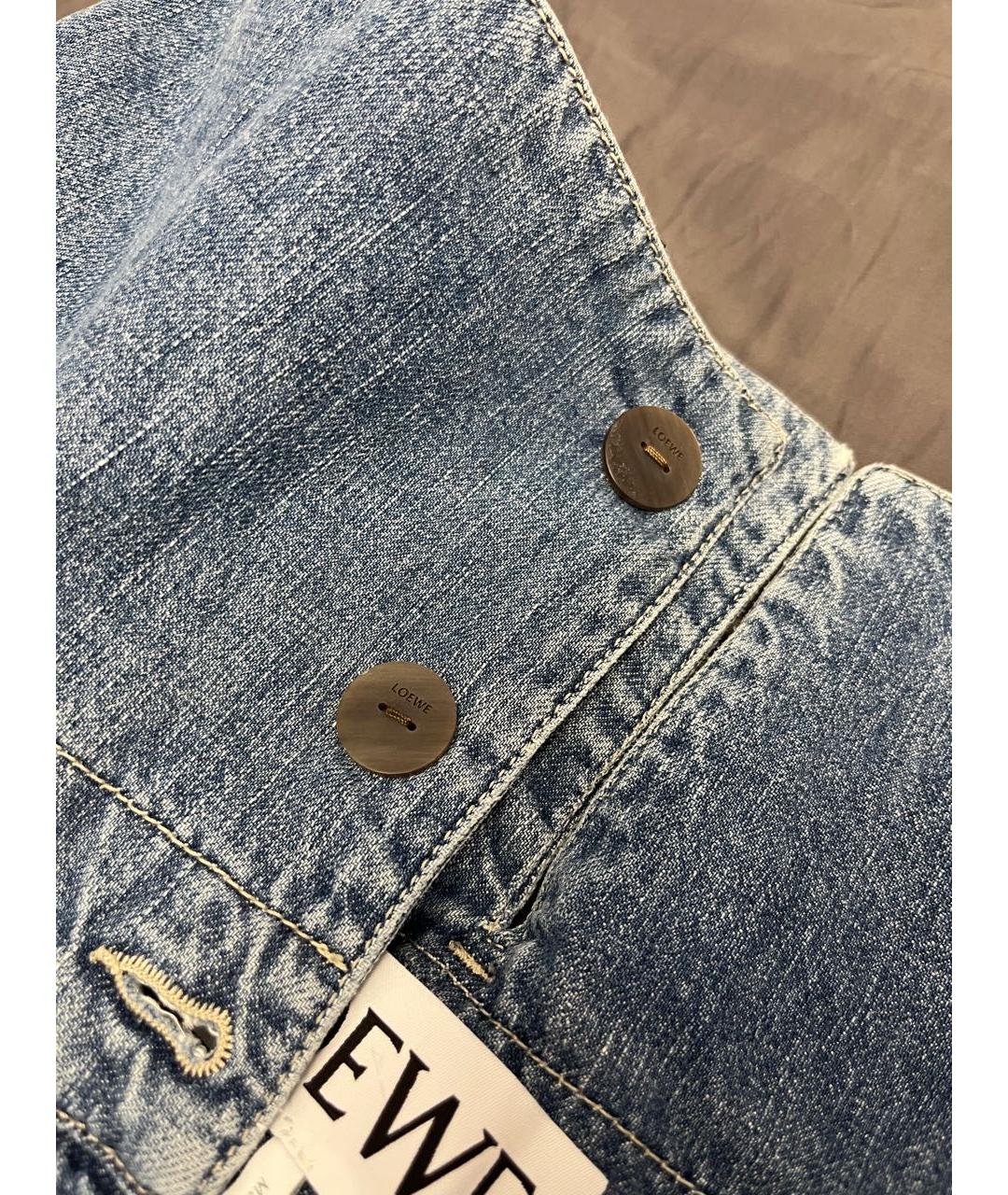 LOEWE Синий деним комбинезон, фото 8