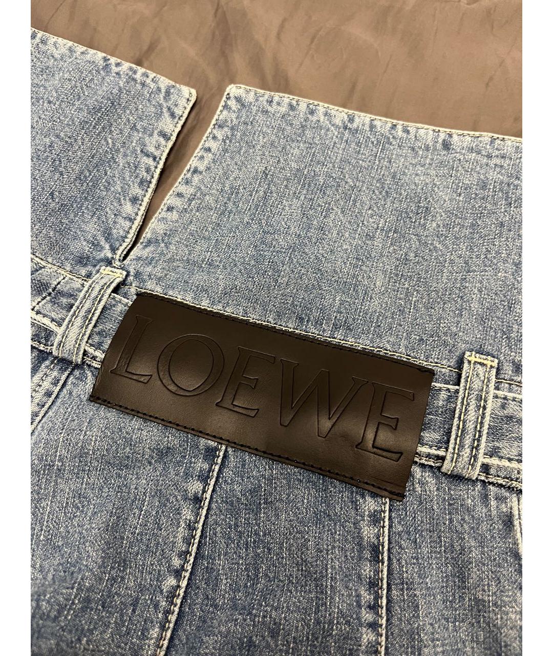 LOEWE Синий деним комбинезон, фото 5