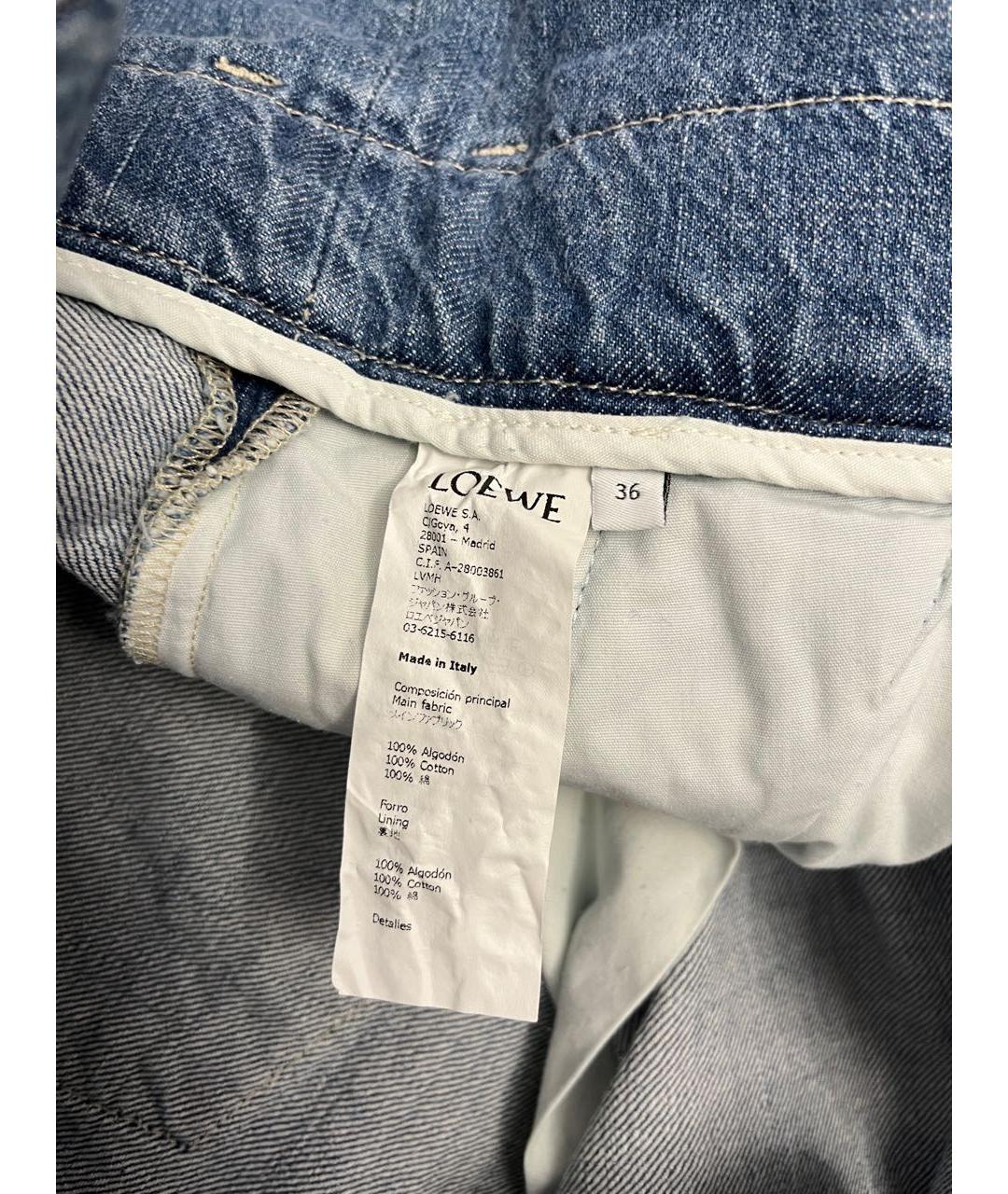 LOEWE Синий деним комбинезон, фото 6