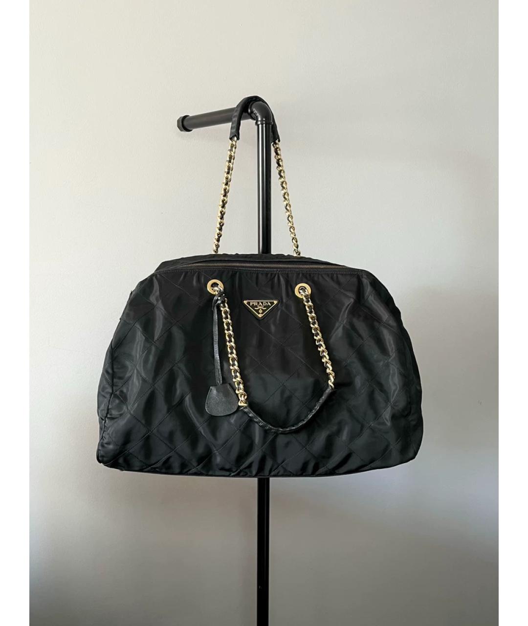 PRADA Золотая льняная сумка с короткими ручками, фото 2