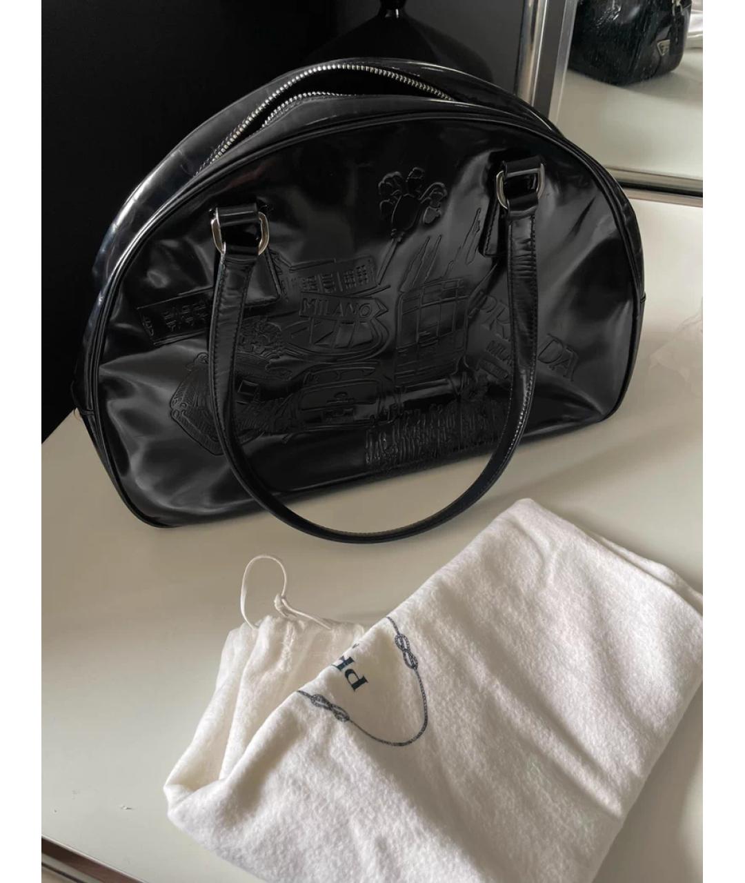 PRADA Черная сумка с короткими ручками, фото 7