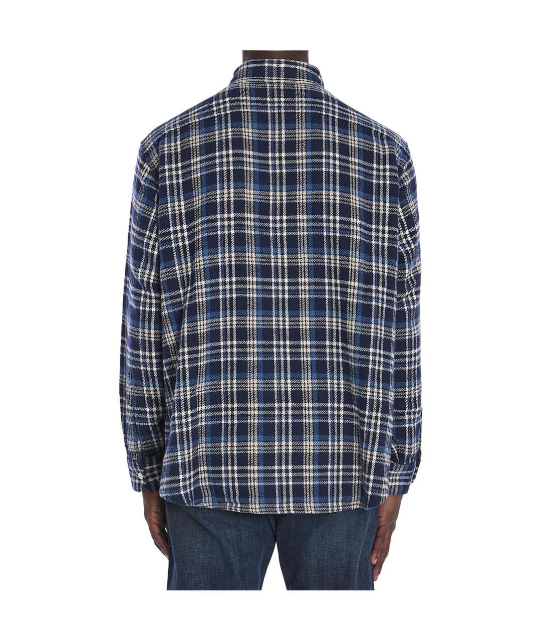 CELINE Темно-синяя хлопковая кэжуал рубашка, фото 4