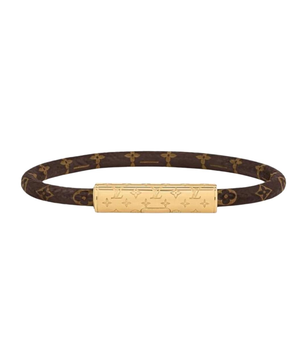 LOUIS VUITTON Коричневый латунный браслет, фото 1