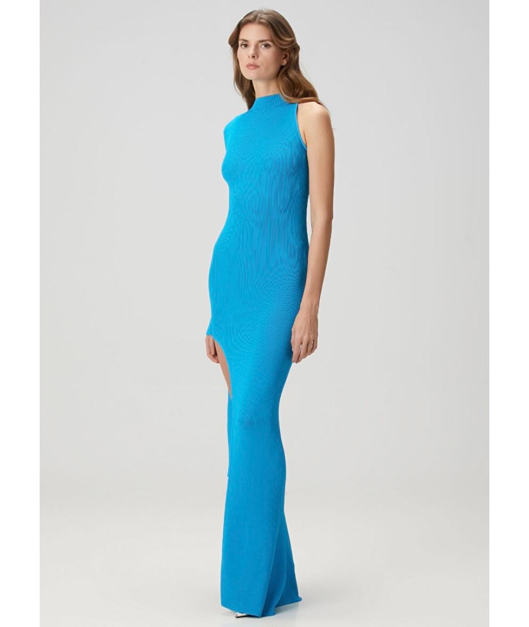 DAVID KOMA Бирюзовое коктейльное платье, фото 6