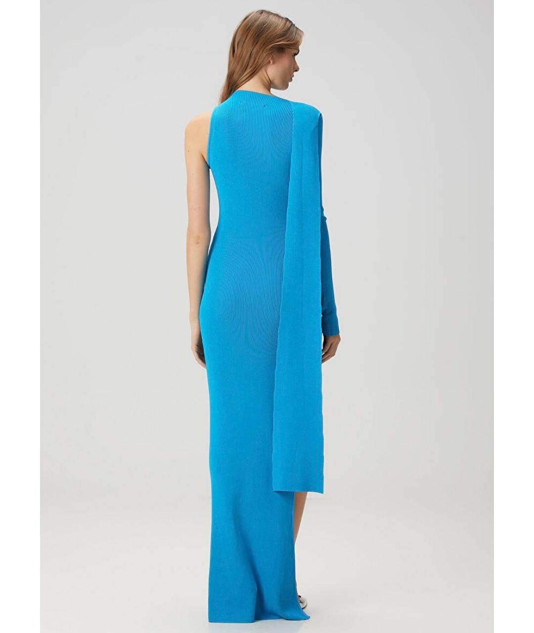 DAVID KOMA Бирюзовое коктейльное платье, фото 8