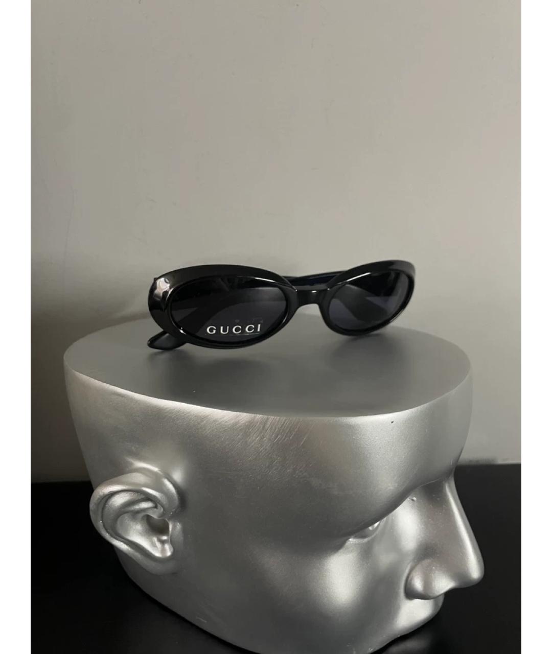 GUCCI Черные пластиковые солнцезащитные очки, фото 9