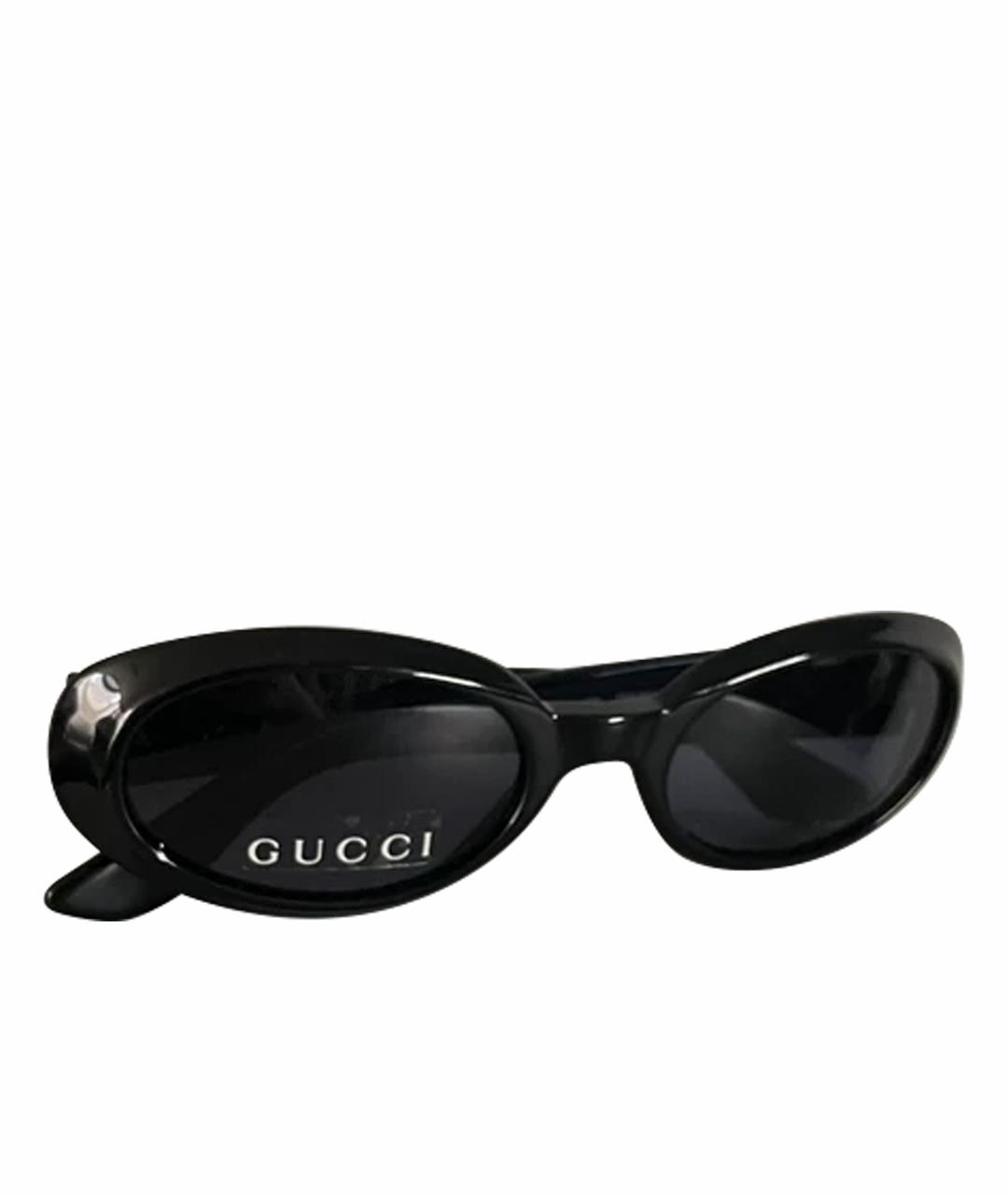 GUCCI Черные пластиковые солнцезащитные очки, фото 1