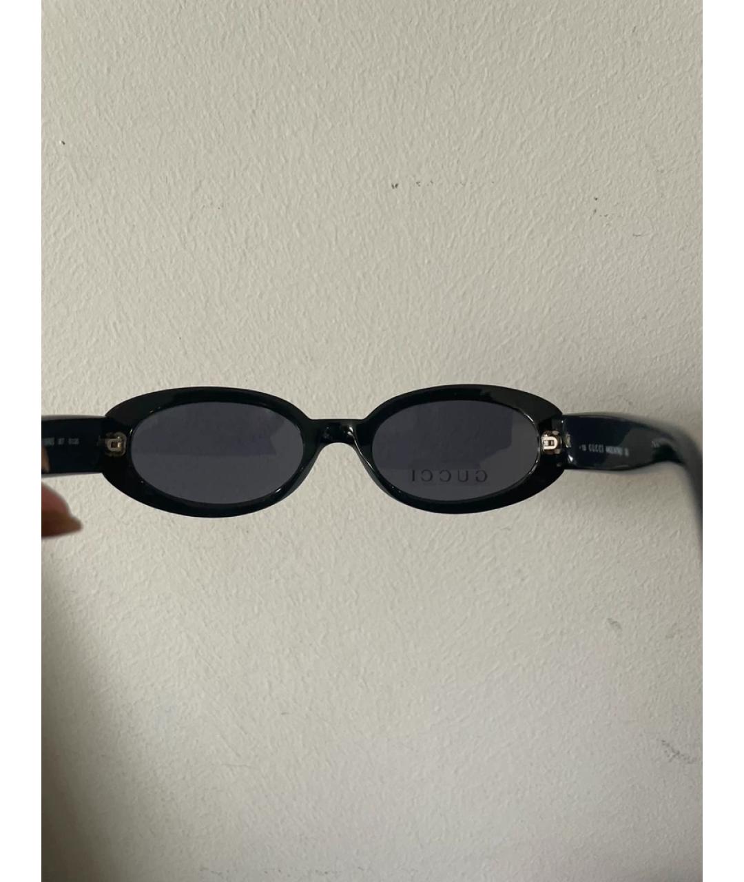 GUCCI Черные пластиковые солнцезащитные очки, фото 5