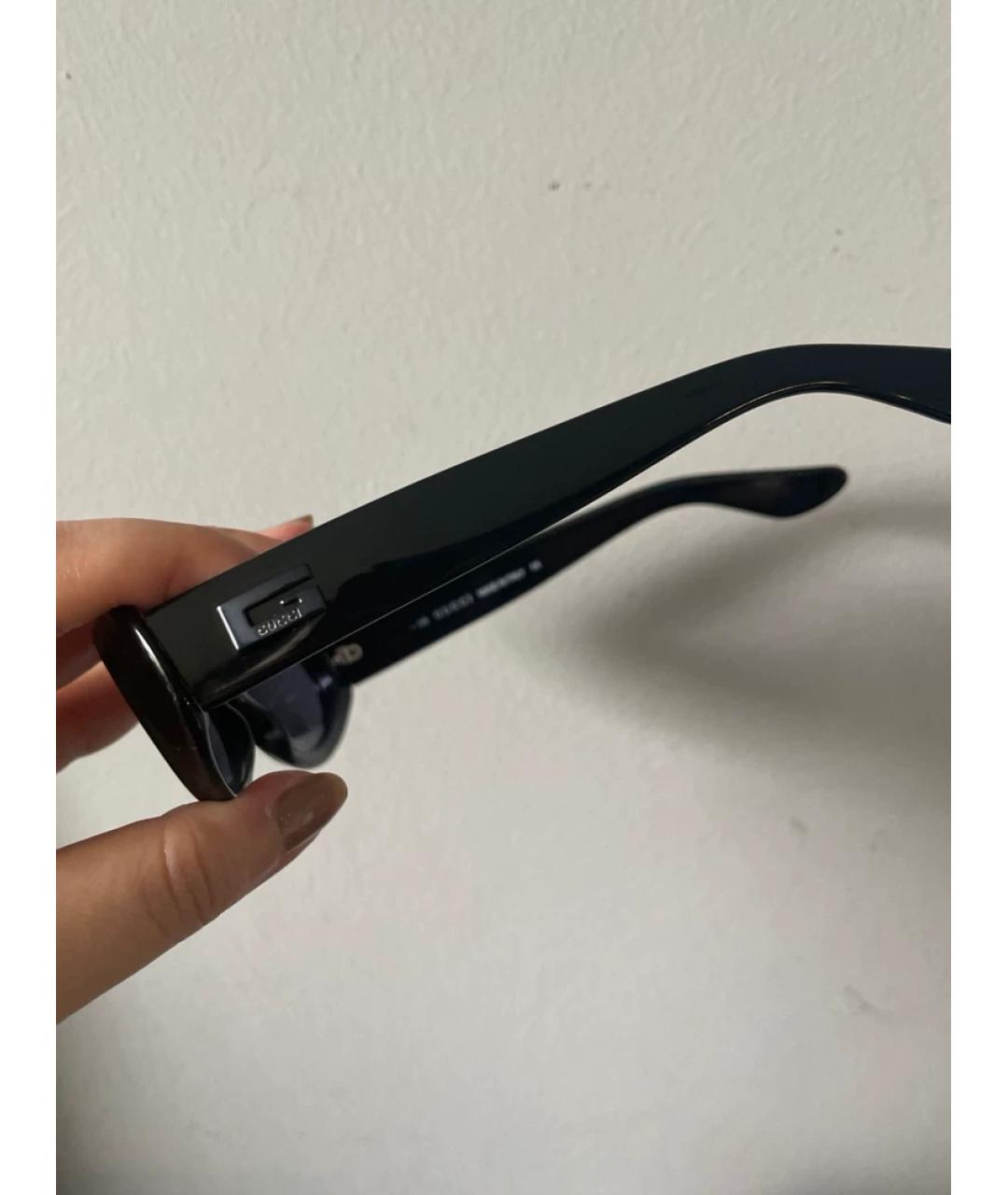 GUCCI Черные пластиковые солнцезащитные очки, фото 7