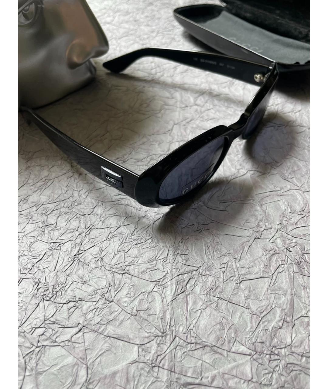 GUCCI Черные пластиковые солнцезащитные очки, фото 4