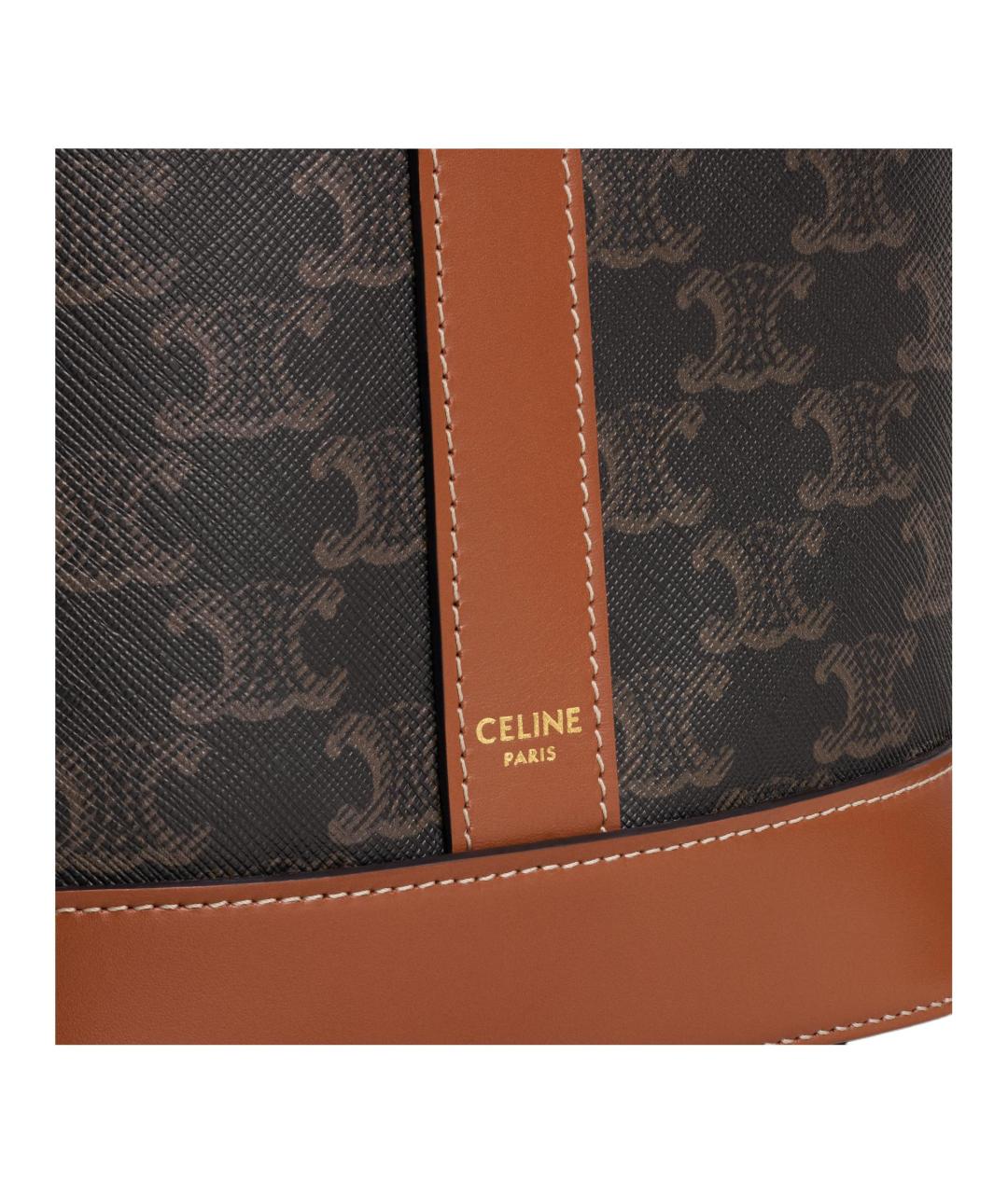 CELINE Коричневая сумка через плечо, фото 4