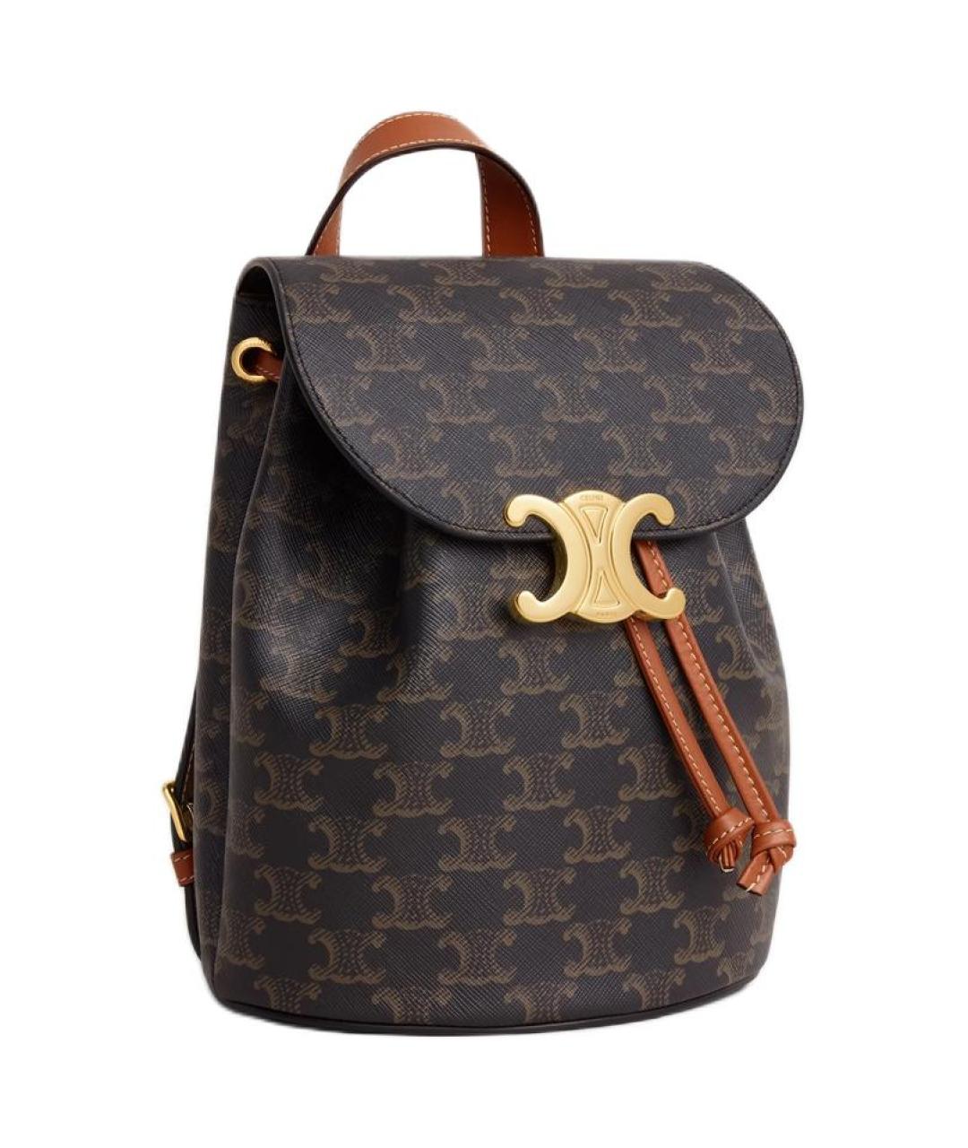 CELINE Коричневый рюкзак, фото 2