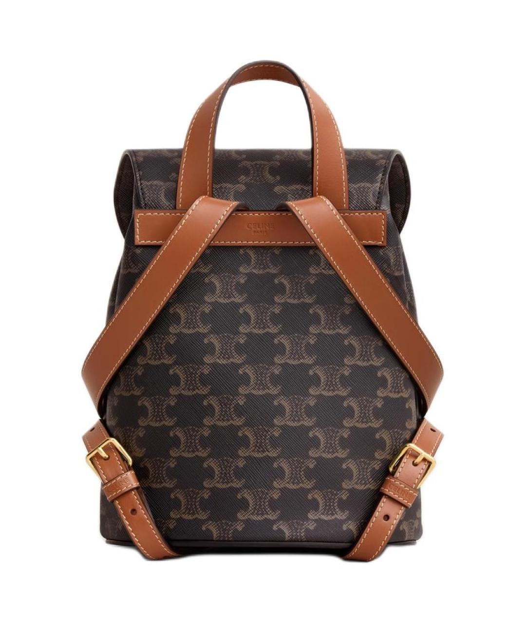 CELINE Коричневый рюкзак, фото 3