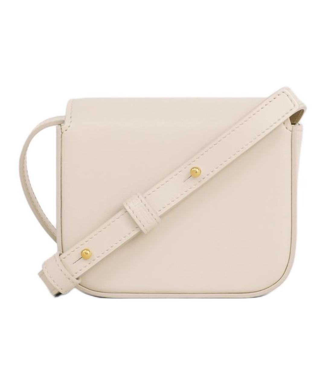 CELINE Бежевая кожаная сумка через плечо, фото 5