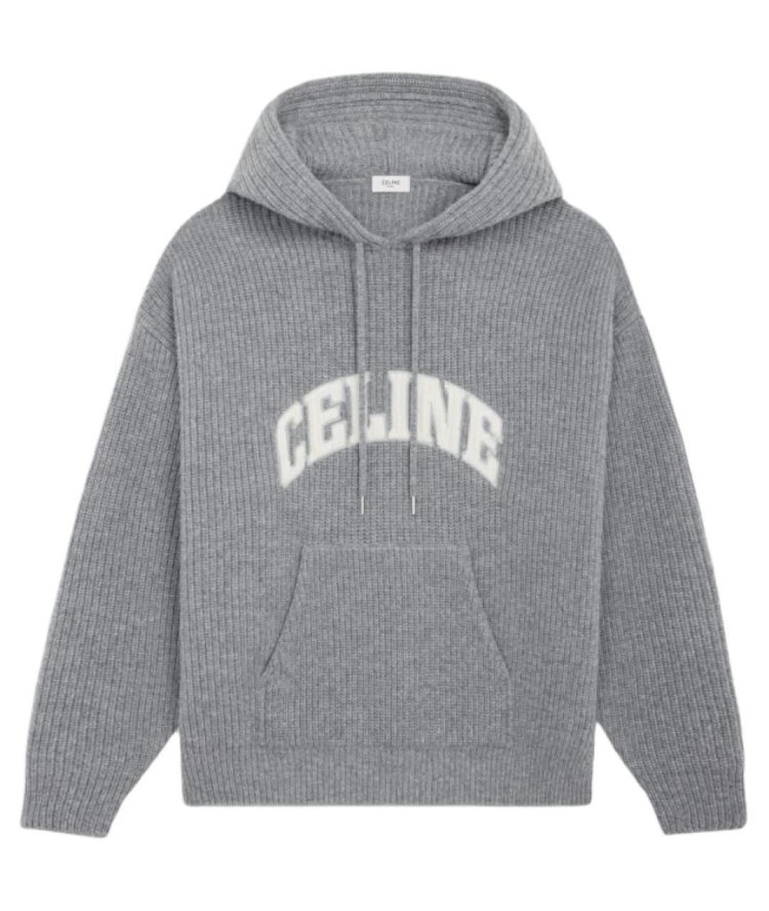 CELINE Серый шерстяной джемпер / свитер, фото 1