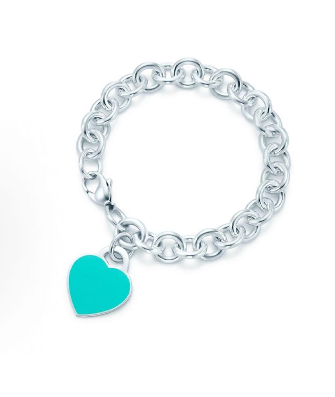TIFFANY&CO Бирюзовый серебряный браслет, фото 5