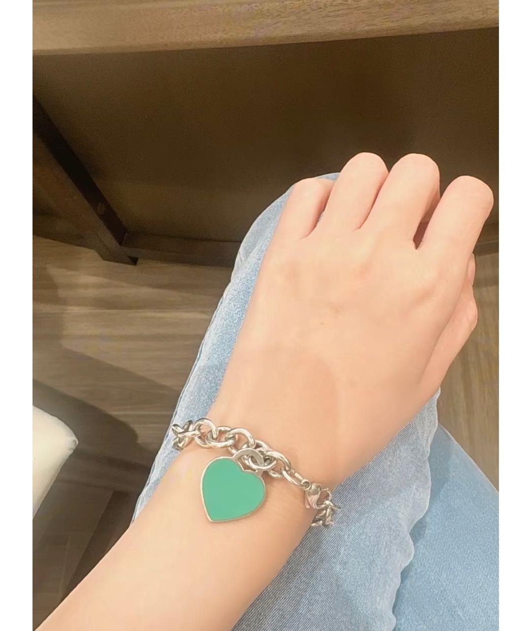 TIFFANY&CO Бирюзовый серебряный браслет, фото 2