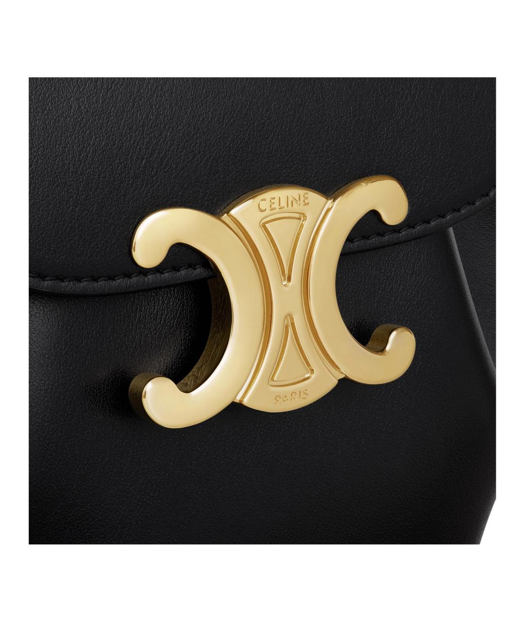 CELINE Черный кожаный рюкзак, фото 4